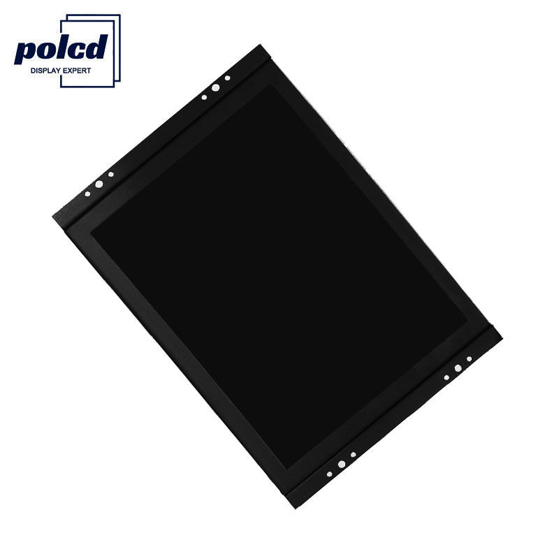 Polcd подгоняет емкостный ЖК-монитор с открытой рамкой экрана касания 8-дюймового пластикового корпуса
