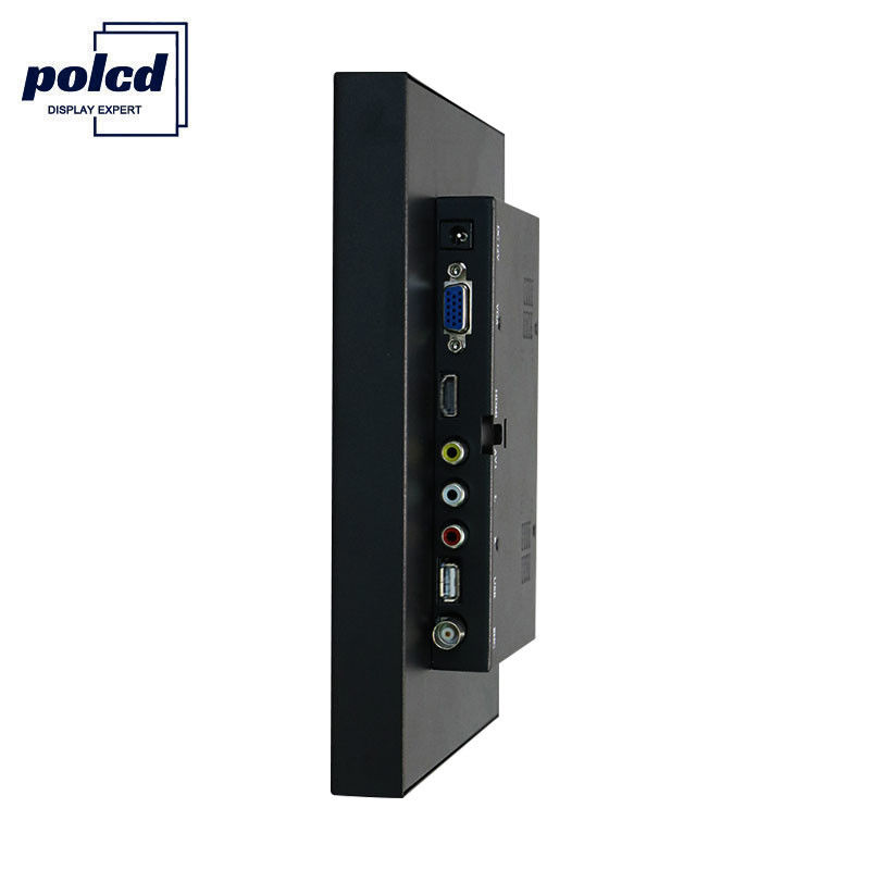 Polcd подгоняет емкостный ЖК-монитор с открытой рамкой экрана касания 8-дюймового пластикового корпуса