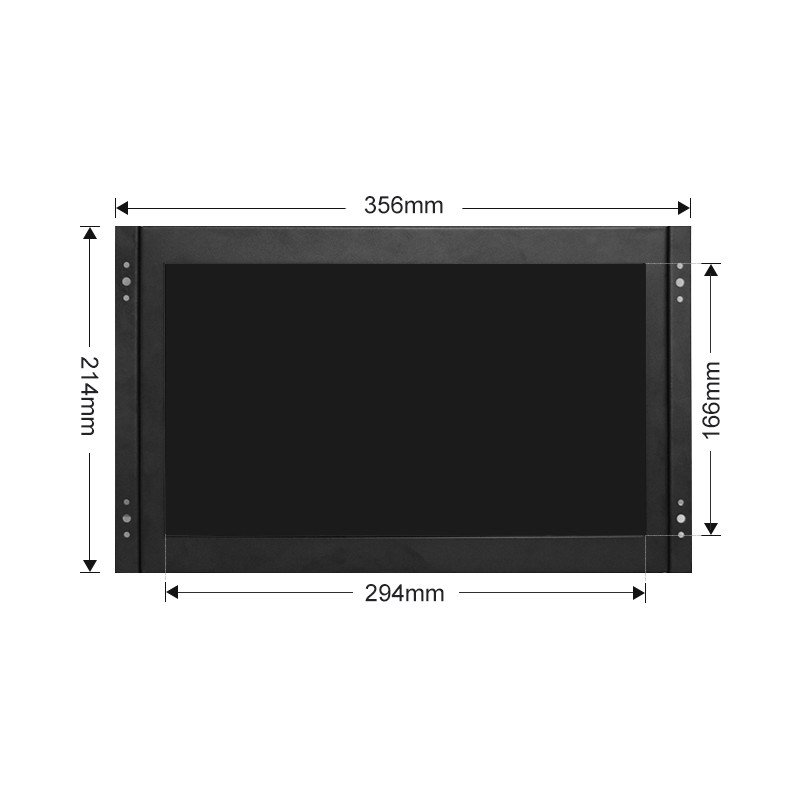 Polcd 13,3-дюймовый металлический корпус промышленный ЖК-монитор Open Frame сенсорный экран VGA HDMI