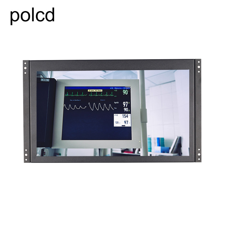 Случая металла дюйма монитор LCD полного HD 1920x1080 Polcd 14 промышленный с открытой рамкой