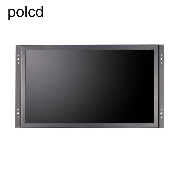 Стена металла Polcd установила врезанный 15,6 порт VGA IPS HDMI монитора LCD дюйма промышленный
