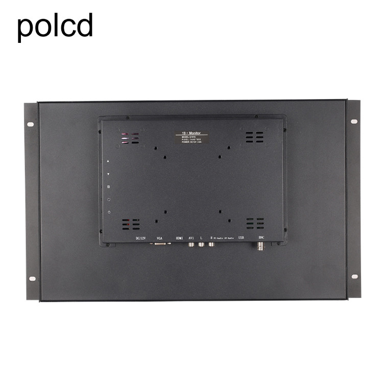 Промышленной монитор установленный стеной вися уха металла случая LCD экрана Polcd 19 дюймов