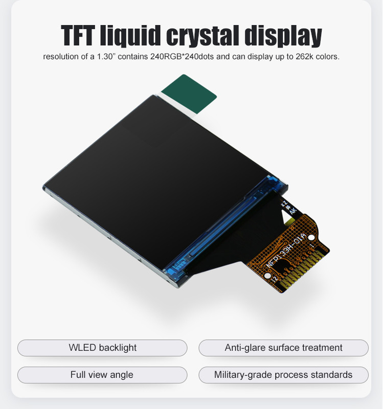 Взгляд экрана касания 240*240 ST7789V IC TFT LCD полно- для умных дозоров
