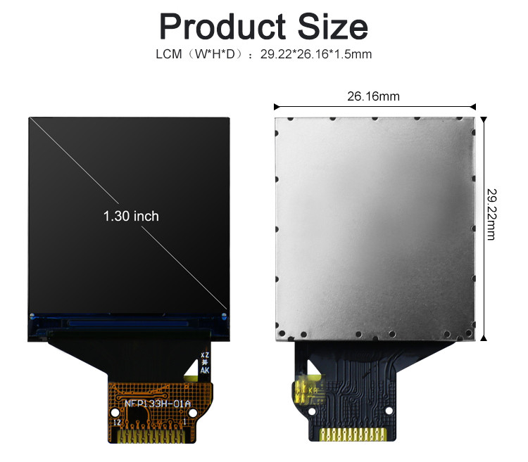 Взгляд экрана касания 240*240 ST7789V IC TFT LCD полно- для умных дозоров