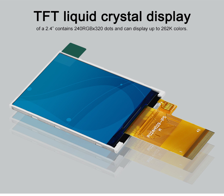 Nit Polcd 350 2,4 дисплей LCD интерфейса экрана касания 240x320 Tft дюйма 48.96mm MCU RGB