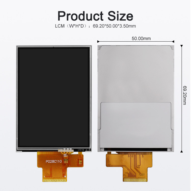Polcd 260 Nit 240x320 Lcd 2,8-дюймовая сенсорная панель ST7789V Lcd 4 Wire SPI