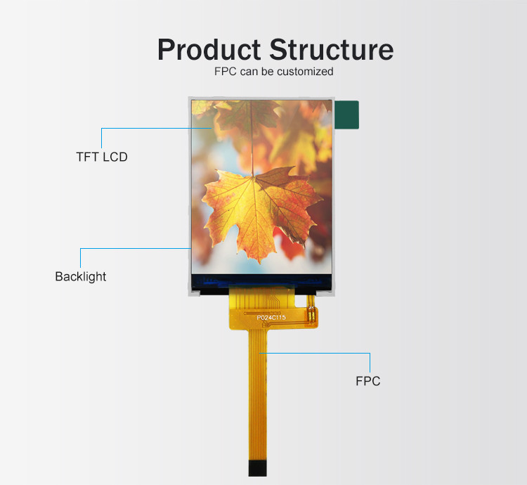 Polcd RoHS 2,4-дюймовый ЖК-дисплей Tft ST7789V3 TFT LCD Module 4 Wire SPI