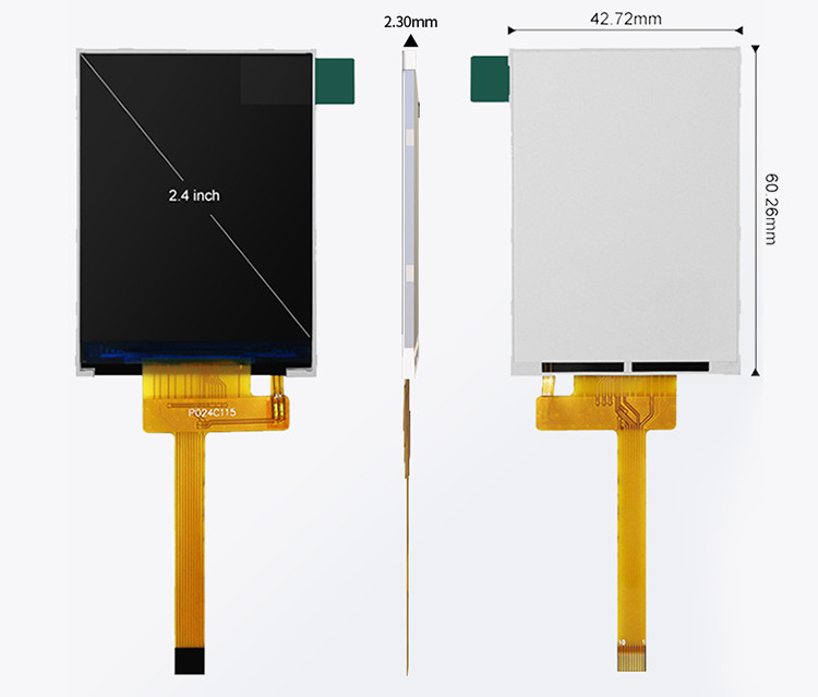 Polcd 240x320 Led Backlit Tft Lcd Display 2,4 дюйма LCM 260 Нит Яркость Lcm Панель