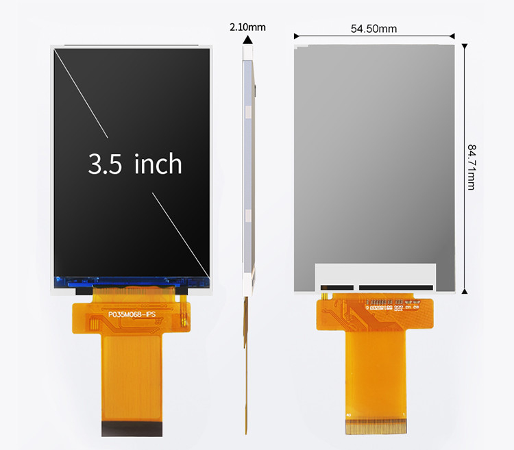 Ili9488 Tft Touch Screen Polcd 3,5 дюймовый ЖК-модуль 320x480 Ips Угол просмотра Rgb интерфейс