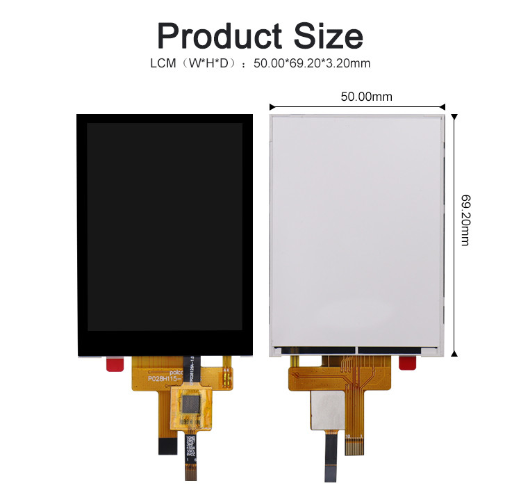 2.8 дюймовый RGB Tft Lcd Модуль 240x320 4 Wire Resistive Touch или Капацитивный сенсорный экран