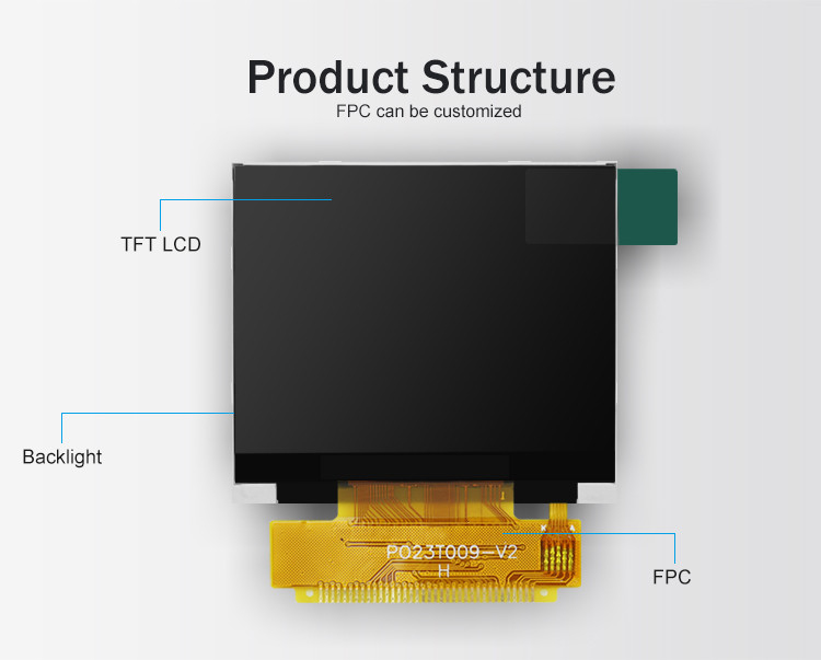 Polcd 2,31 дюйма 320x240 Разрешение 8080 MCU интерфейс ILI9342C Цветный ЖК-дисплейный модуль