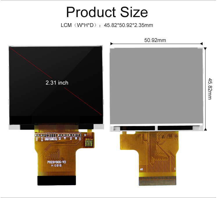 Polcd Цвет 262K 2,31 дюйма Квадратный экран 300 Nit 320x240 tft дисплей LCD