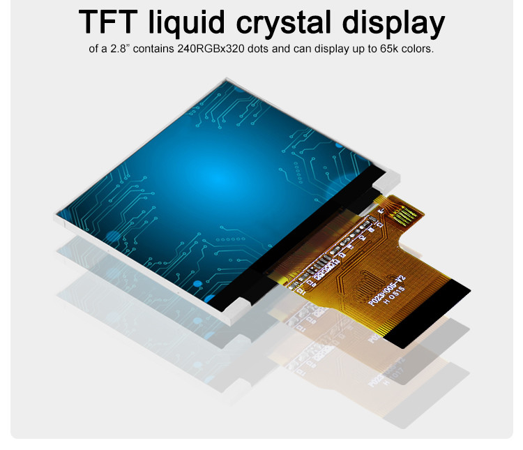 Polcd Цвет 262K 2,31 дюйма Квадратный экран 300 Nit 320x240 tft дисплей LCD