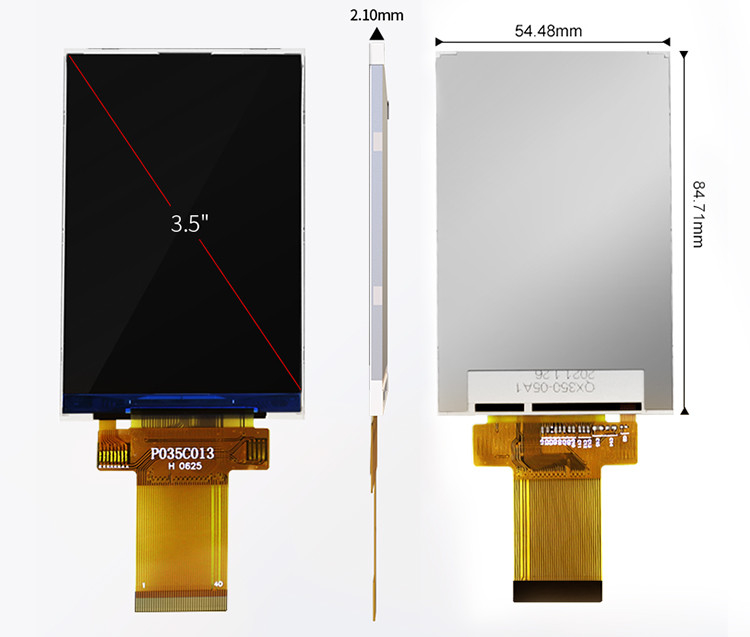 Polcd 320x480 3,5 дюйма TFT панель Spi 8 / 9 / 16 / 18 параллельный интерфейс LCD дисплей