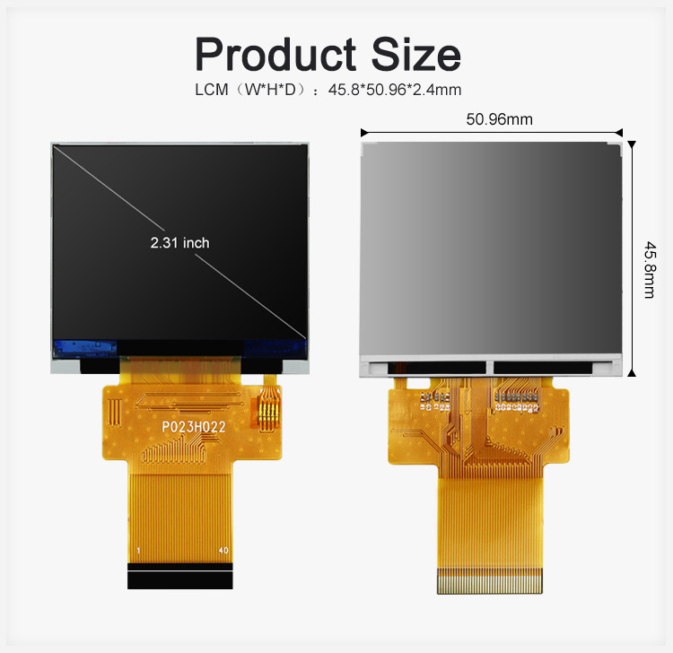 Polcd Черный 320*240 RGB TFT дисплей 18 бит Высокая яркость 2,31 дюймовая ЖК-панель