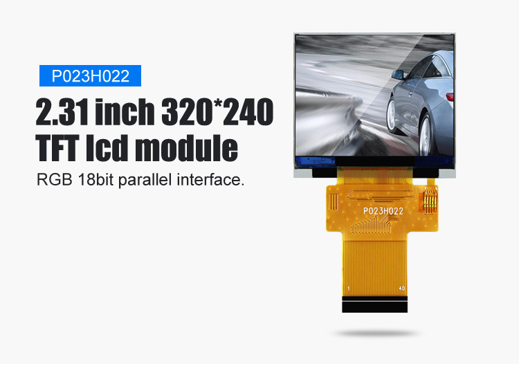 Polcd Черный 320*240 RGB TFT дисплей 18 бит Высокая яркость 2,31 дюймовая ЖК-панель