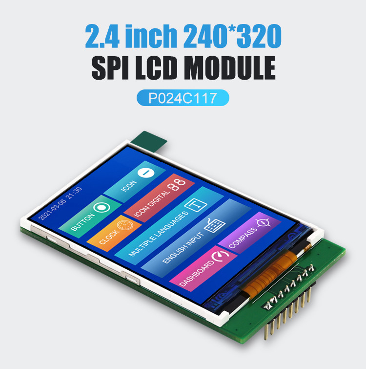 Polcd RoHS Color 262K Lcd Tft 2,4-дюймовая сенсорная панель ST7789V2 Tft