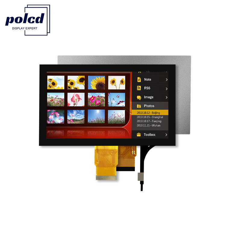 Polcd 7' Tft Lcd Panel 800x480 Капацитивный сенсорный экран RGB интерфейс 7 дюймовый LCD Модульный дисплей