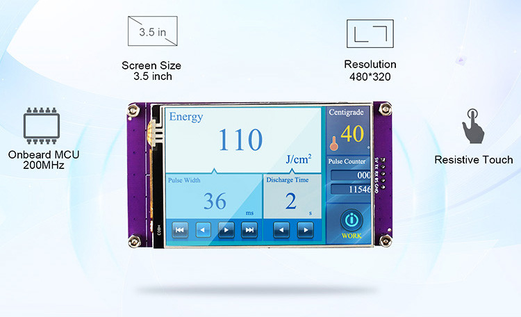 Polcd 3,5 дюймовый серийный порт Инструкционный командный экран LCD модули TFT дисплей HMI сенсорный экран