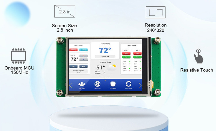 Polcd 2,8 дюйма TFT LCD дисплейный модуль 240x320 Industrial Serial Port HMI Screen