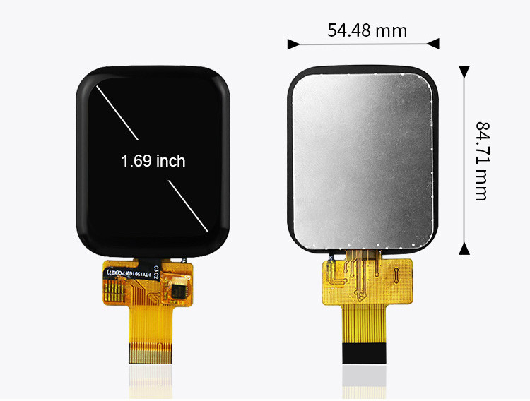 Polcd 1,69-дюймовый TFT Multi емкостный сенсорный экран 4 линии SPI 240x280 IPS Lcd