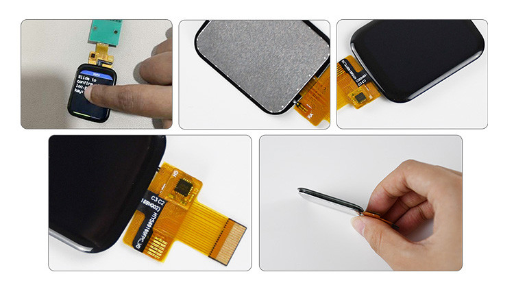Polcd 1,69 дюйма TFT емкостный сенсорный экран 240x280 обычно черный IPS LCD модуль