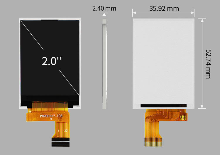 Polcd 262K 2.4Mm 2-дюймовый ЖК-экран ST7789V IPS TFT LCD 240X320