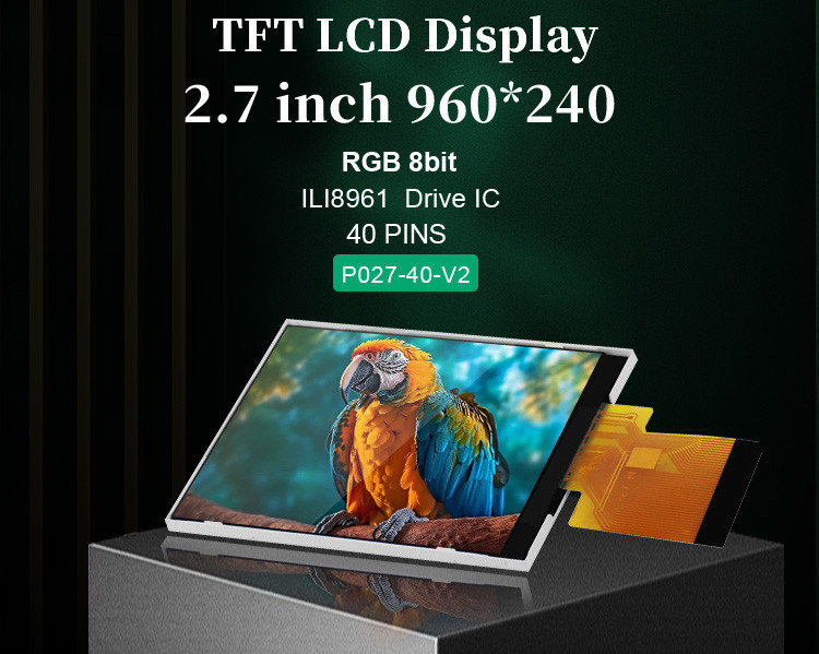 Polcd ILI8961 2.7 Tft Lcd 960X240 TFT ЖК-дисплей RGB 8 бит 6 0'CLOCK