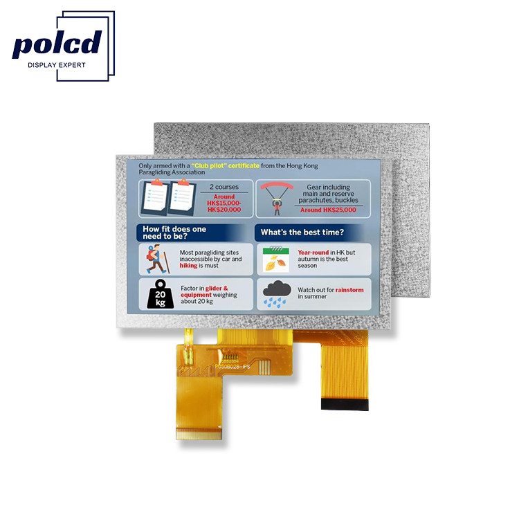 Polcd 5 дюймовый TFT дисплей 800x480 RGB 24 битный интерфейс IPS Full View Angle Модуль высокого контраста