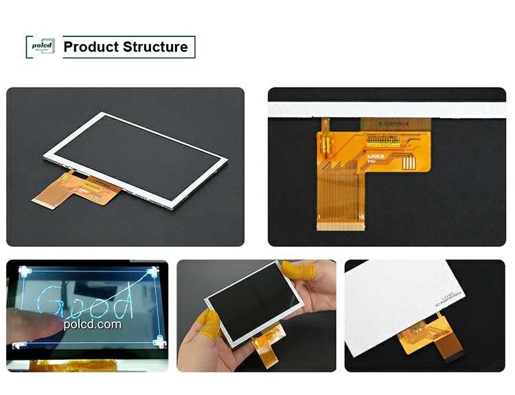 Polcd 5 дюймовый TFT LCD 800x480 500nits Яркость RGB 24 бит Интерфейс Модуль экрана IPS