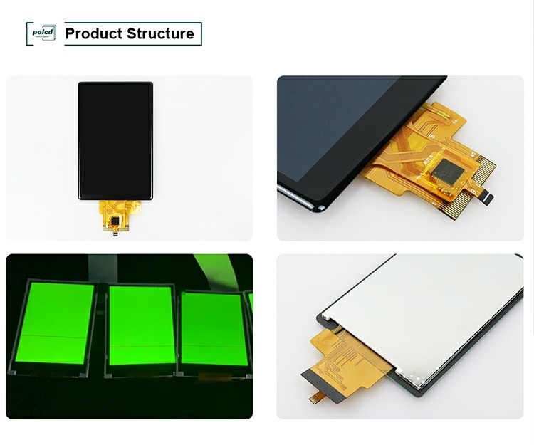 Polcd Custom 3,5 дюймовая емкостная сенсорная панель 320x480 500nit RGB интерфейс IPS Tft LCD дисплейный модуль