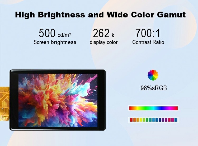 Polcd Custom 3,5 дюйма 320x480 сенсорный экран 500nit ST7796U IPS Tft LCD дисплейный модуль