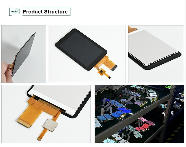 Polcd высокая яркость 3,5 дюйма Малый TFT LCD дисплей 30pin 320*480 Капацитивный сенсорный экран