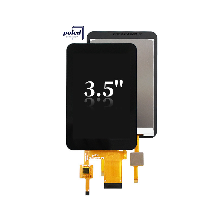 Polcd CTP 320x480 Разрешение 30pin 3,5 дюймовый TFT LCD сенсорный экран Модуль 330 нит TN Стеклянный LCD дисплей
