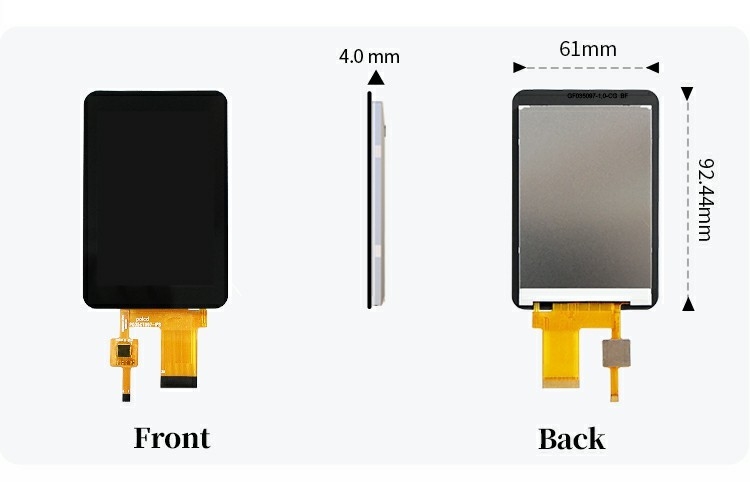 Polcd CTP 320x480 Разрешение 30pin 3,5 дюймовый TFT LCD сенсорный экран Модуль 330 нит TN Стеклянный LCD дисплей
