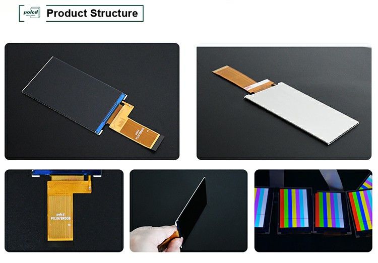 Polcd 3,97 дюйма 4 дюйма 480 * 800 300nit 40pin RGB интерфейс все передающие ST7701S Tft LCD дисплейный модуль
