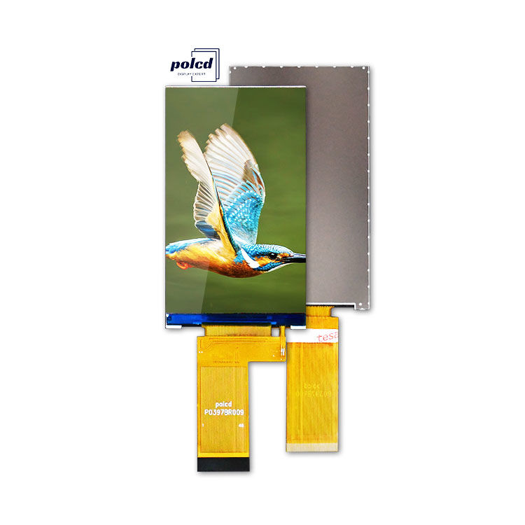 Polcd 3,97 дюйма 4 дюйма 480 * 800 300nit 40pin RGB интерфейс все передающие ST7701S Tft LCD дисплейный модуль