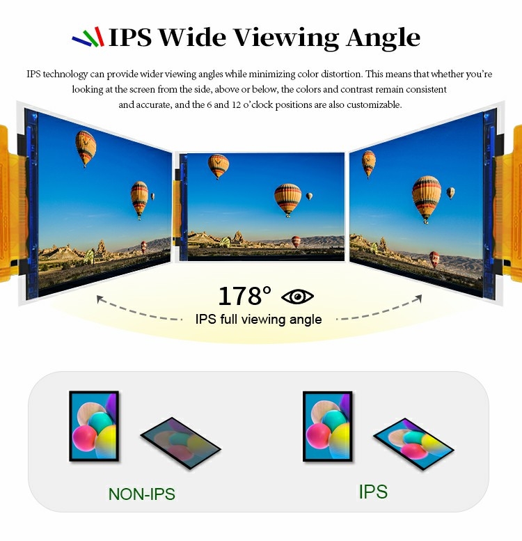 Polcd полный угол просмотра 4 дюйма 480*800 st7701s RGB интерфейс IPS 3,97 дюйма TFT LCD модуль