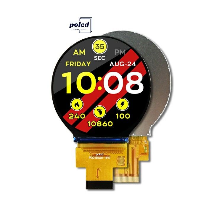 Polcd 2,1-дюймовый круглый IPS TFT ЖК-дисплей с разрешением 480x480, ЖК-модуль с интерфейсом MIPI для LCM и панели