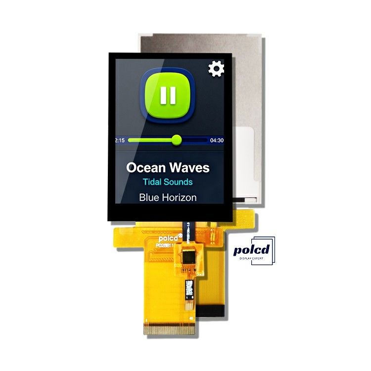Polcd Tft RGB 2,8 дюйма Промышленный контроллер Цветовая панель дисплея Капацитивный сенсорный экран IPS Lcd модуль