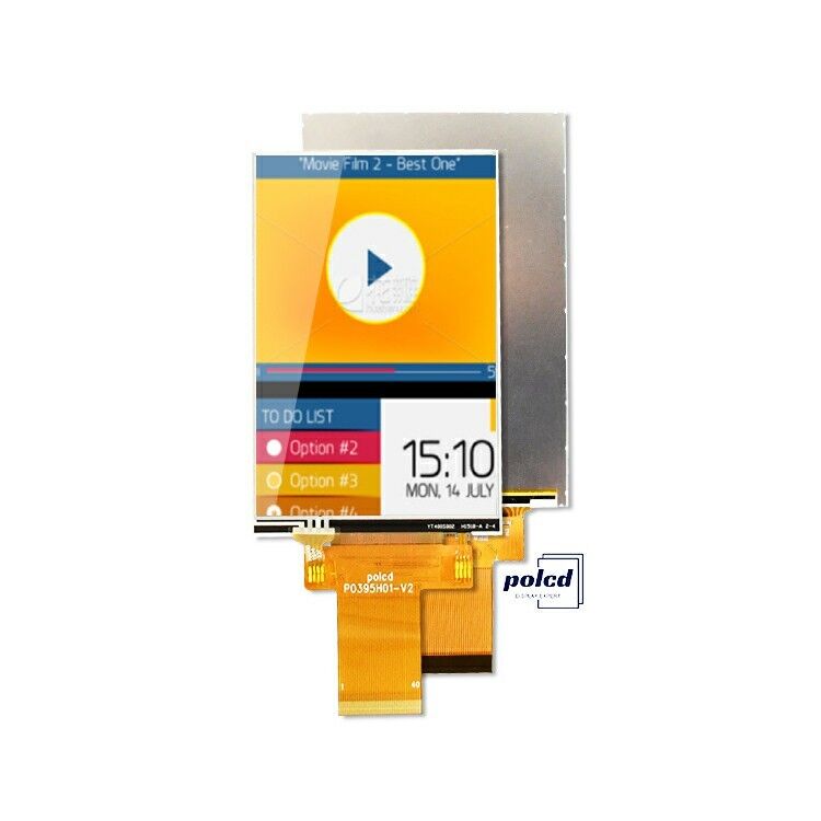 Polcd Custom 3,95 дюйма 320x480 Ips Tft Lcd RGB интерфейс Модуль жидкокристаллического дисплея с сенсорным интерфейсом