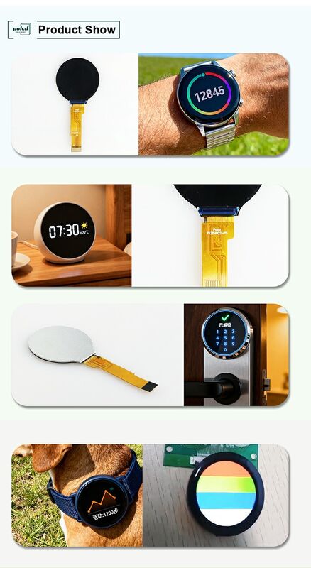 Polcd Малый круглый 1,28 дюймовый LCD экран 240*240 1,3 дюймовый Spi интерфейс IPS Круговая панель модуля Tft LCD