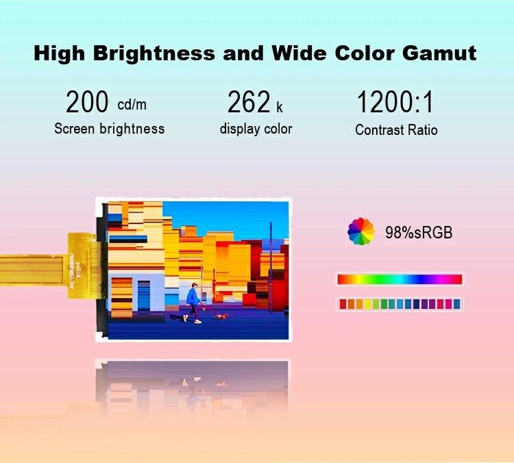Polcd 2,8 дюйма TFT 240*320 Малый цветный экран JD9853 Диск IC Spi интерфейс IPS TFT LCD дисплей