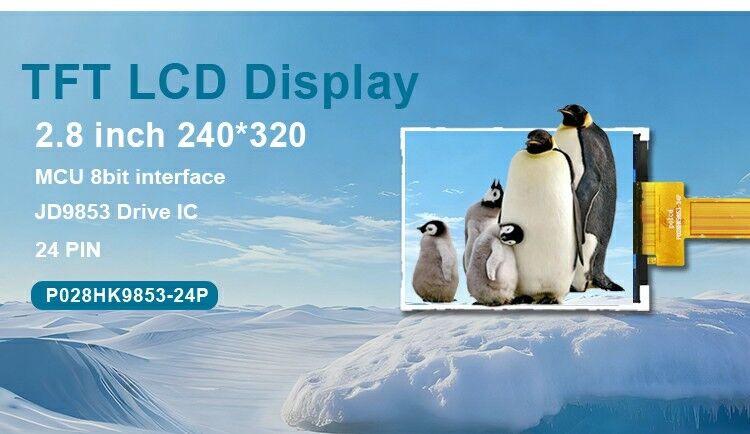 Polcd IPS Modules 2.8' 240*320 Панель Spi интерфейс JD9853 IC Экран 2.8 дюймовый Tft LCD дисплей