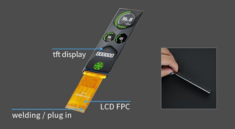 Polcd Малый TFT-LCD дисплей 3,0 дюйма 268 * 800 RGB интерфейс Промышленный IPS Всеугольный LCD модуль