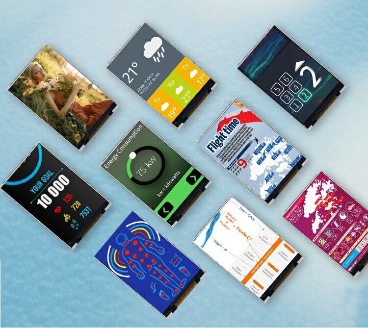 Polcd LCM завод 3,5 дюйма 320*480 Mcu Spi интерфейс 300 нит TFT LCD модуль Капацитивный сенсорный панель дисплей