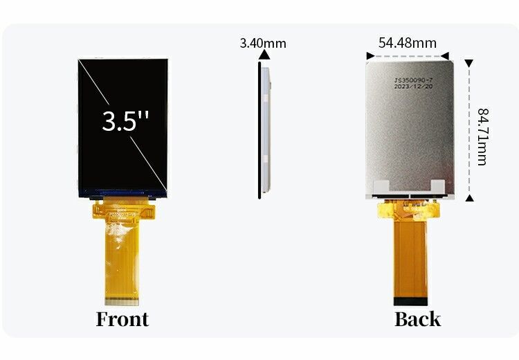 Polcd 3,5 дюймовый QVGA LCD дисплей с разрешением 320x480 MCU SPI интерфейс сенсорная панель 3.5 