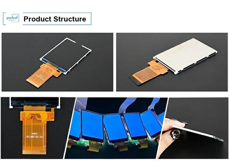 Polcd полноцветный ЖК-дисплей Трансфлекторный 2,4 дюймовый TFT SPI MCU 20 пин Qvga 240x320 TFT LCD