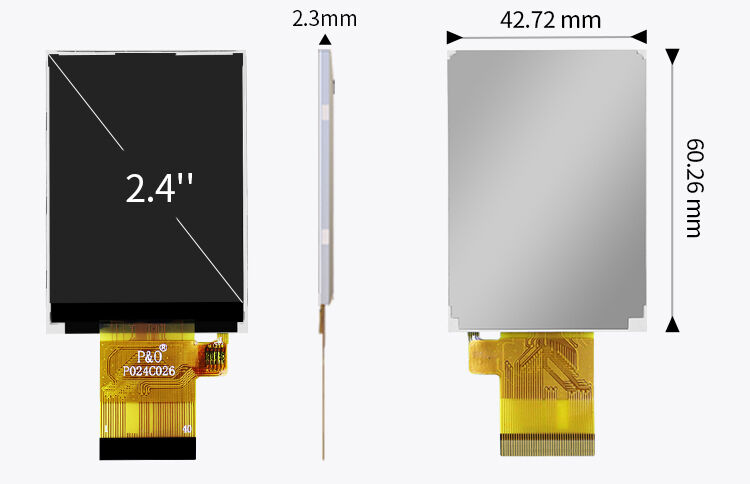 Polcd 3.3V LCM питание Экран сенсорный дисплей 2,4 дюйма LCD модуль панель