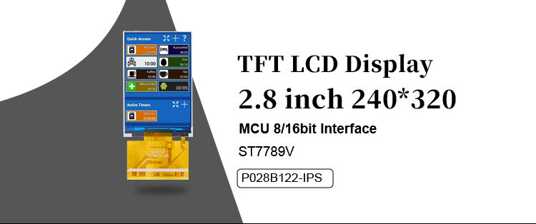 Polcd 2,8 дюйма TFT дисплей 240x320 пикселей IPS экрана Панель 37 пин MCU ST7789V TFT LCD модуль